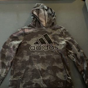 Adidas Camo hoodie youth large